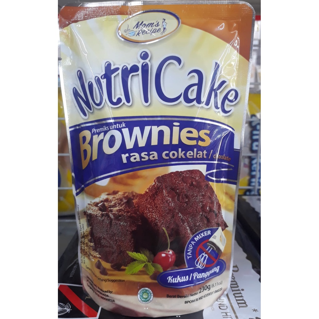 

Nutricake Brownies Coklat 230g Praktis Tepung Instant Chocolate