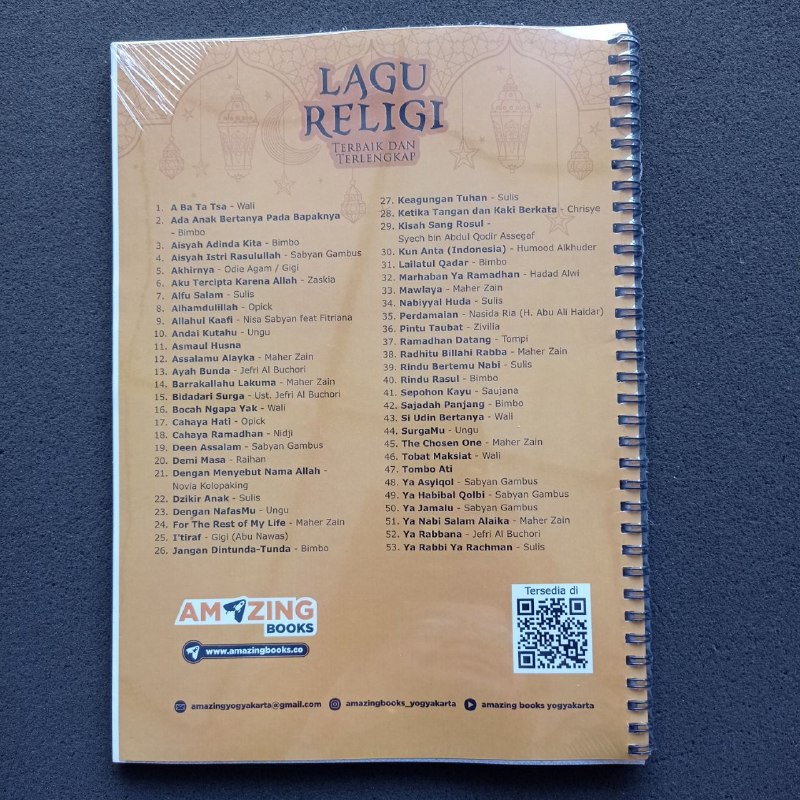 Jual Buku Musik - LAGU RELIGI TERBAIK & TERLENGKAP - Amazing | Shopee Indonesia