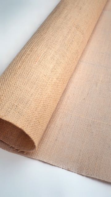 Kain Goni Premium 1 yard - Bahan Kain Karung Goni Baru - LAMINATED WATERPROOF JUTE BAG L 130cm