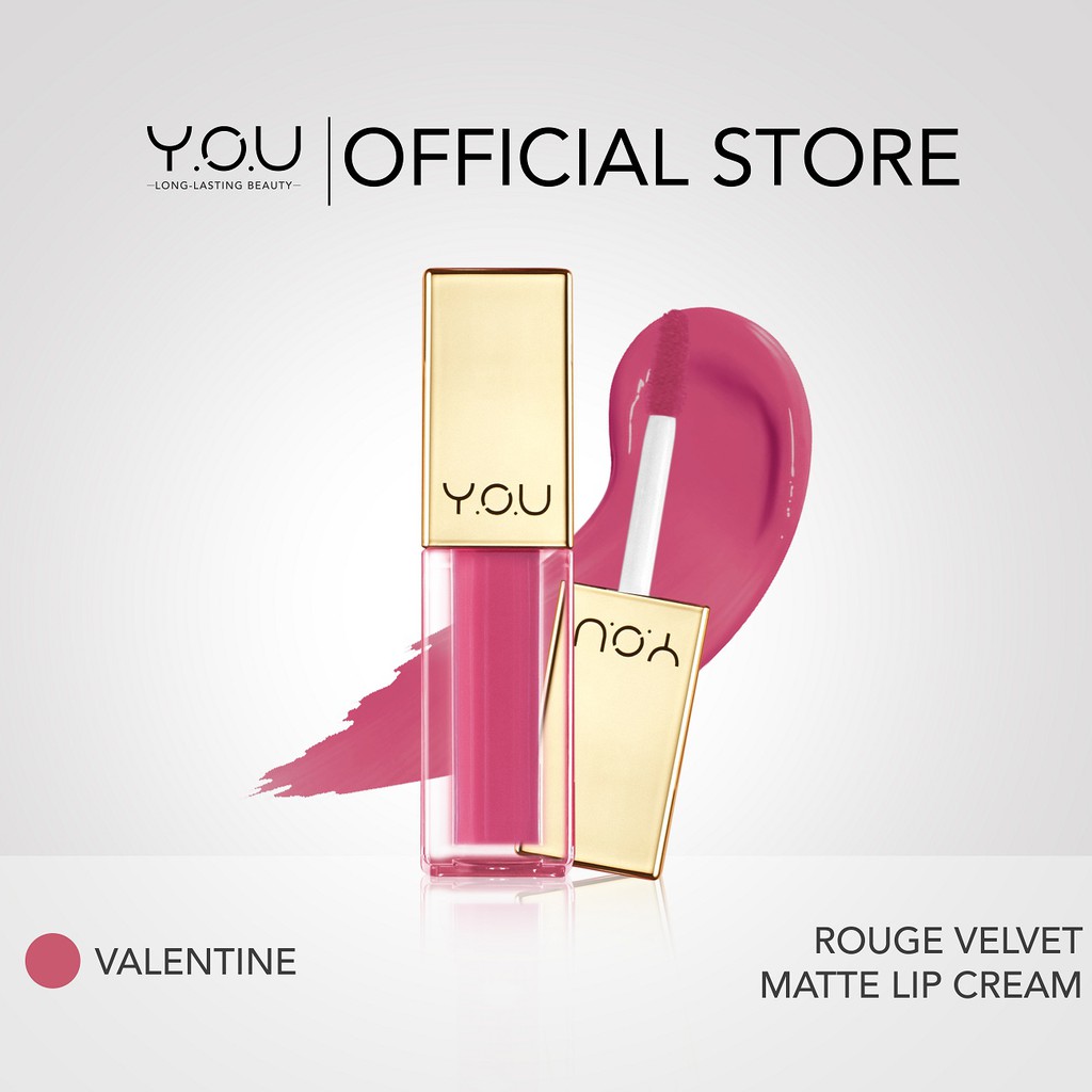 YOU The Gold One Rouge Velvet Matte Lip Cream  4.5 g [ Quick Dry and Non-transfer / Long-lasting ]