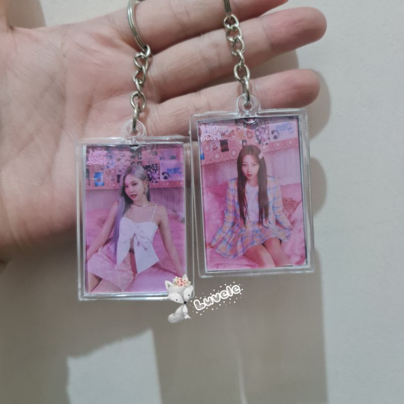 Aespa Life's Too Short Acrylic Clear Keychain Gantungan Kunci Akrilik