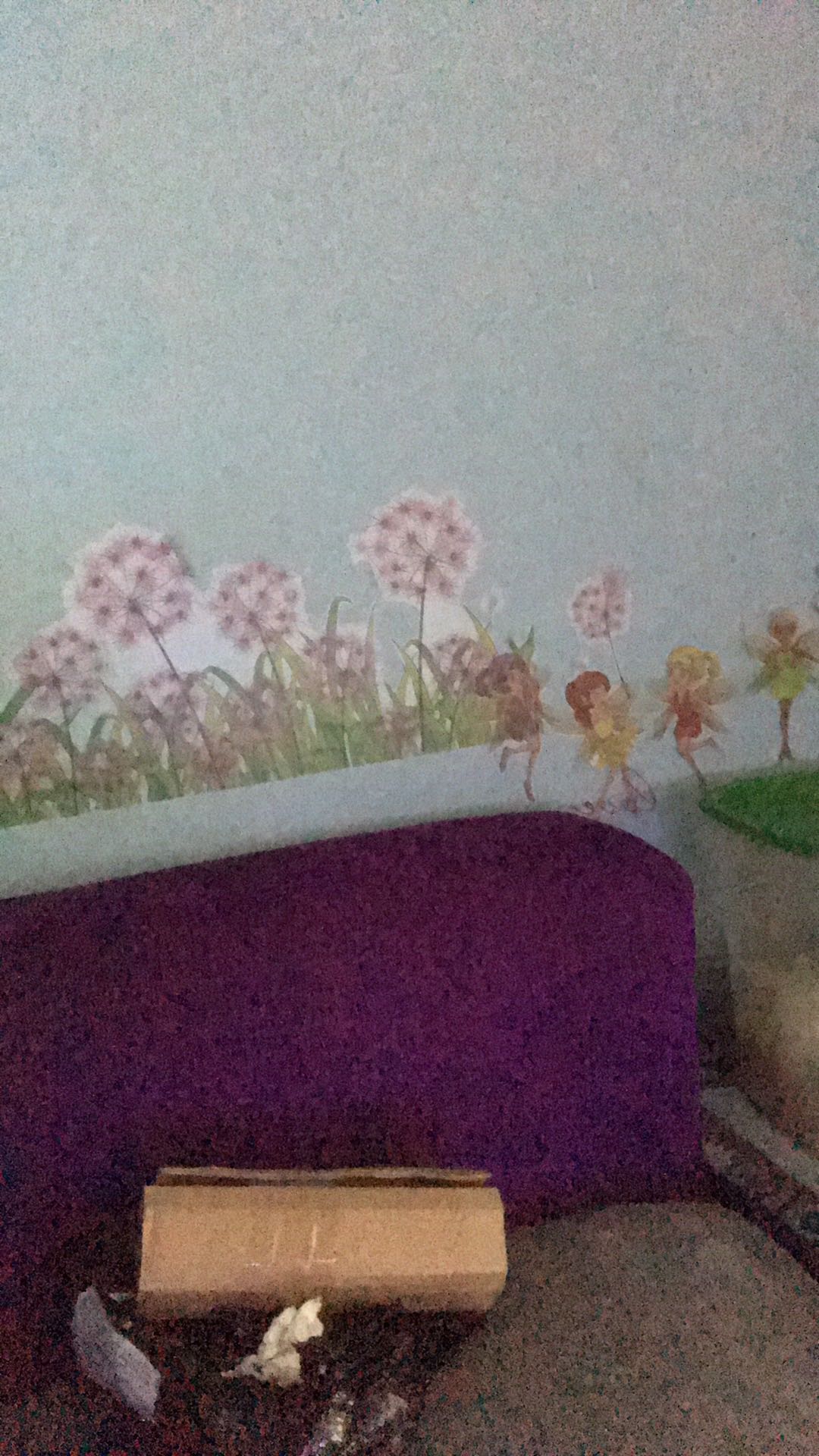 Sk7040 Little Purple Pandora Wallsticker Wall Stiker   50x70