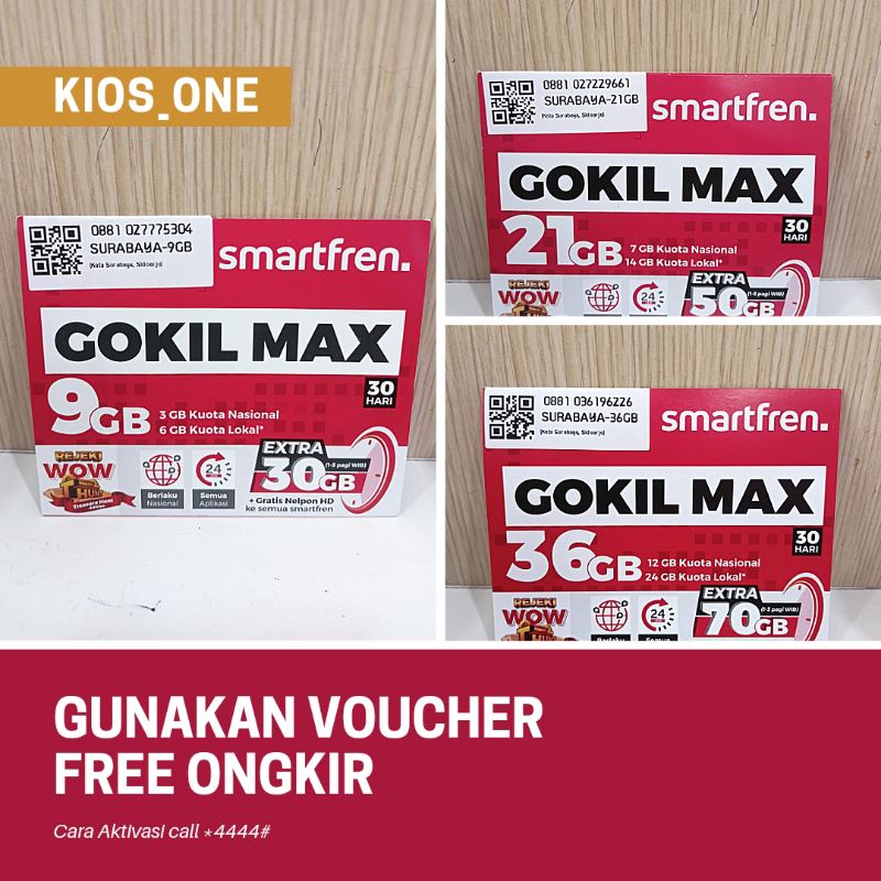 Perdana Smartfren Gokil max 9GB 21GB 36GB surabaya-sidoarjo