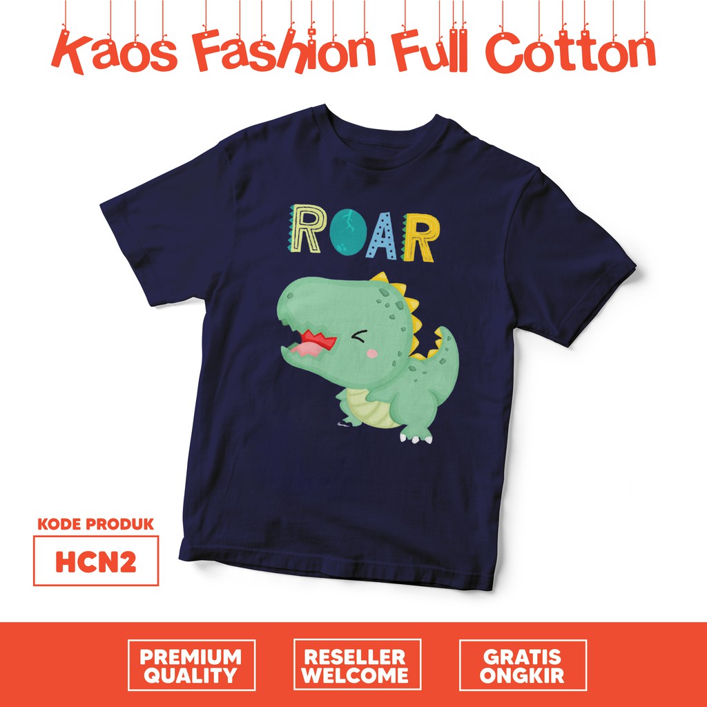 [KAOS ANAK] COOL DINO KAOS ANAK COTTON COMBED HCN