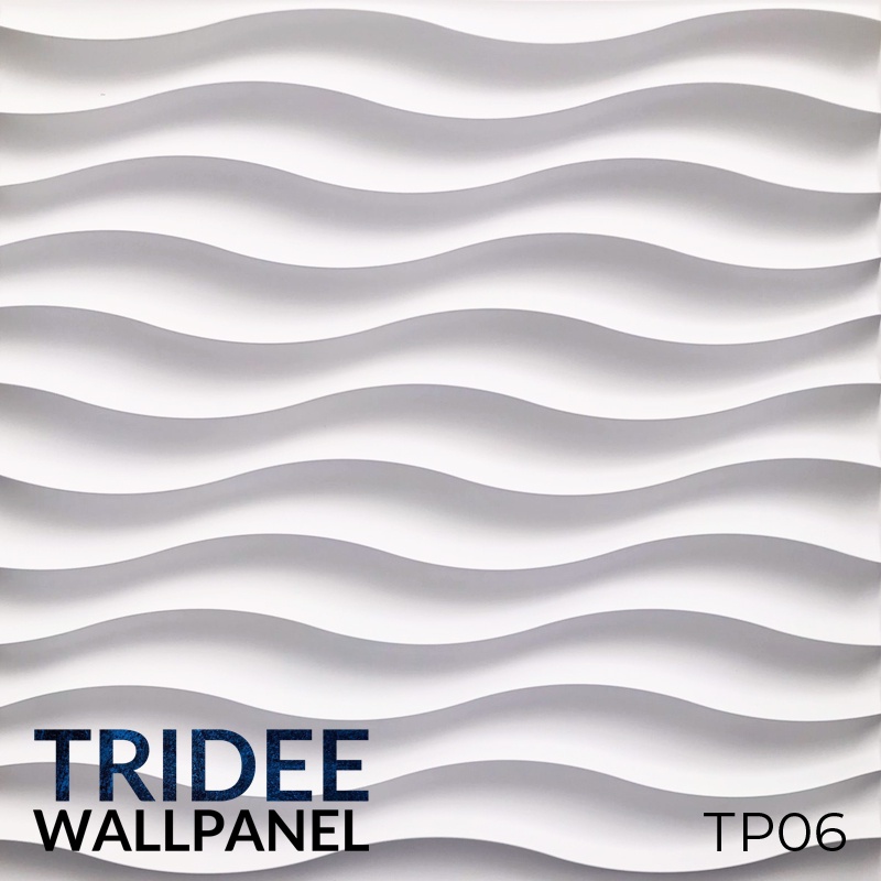 TRIDEE WALLPANEL | WALLPAPER DINDING DEKORASI | WALL PANEL 3D DINDING PVC-TP06N WAVE - New