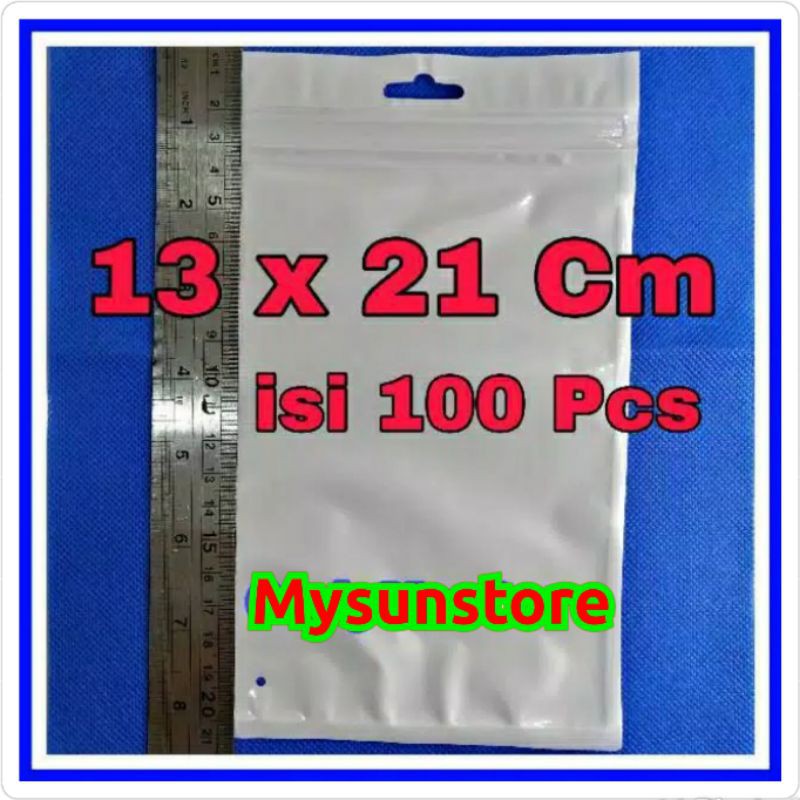 Plastik Klip 13x21 cm Aksesoris  Ziplock Zipper  Zip Lock 13 x 21 cm Mysunstore