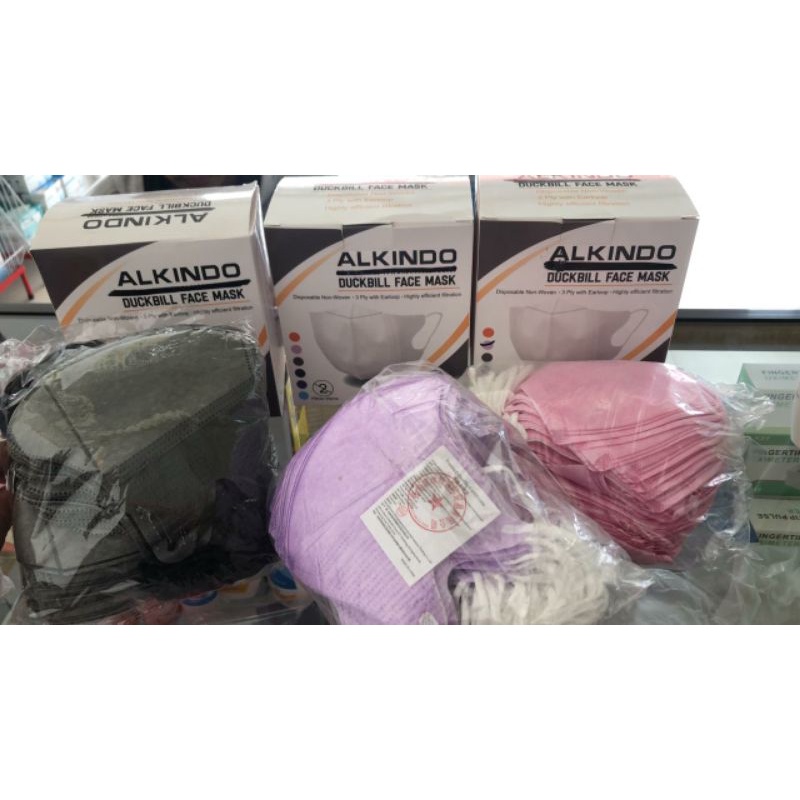 Jual Alkindo Duckbill Mask 3Ply 50pcs | Shopee Indonesia