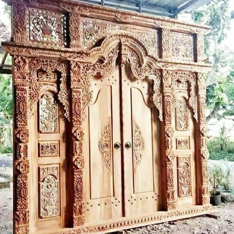 Pintu gebyok ukir jepara pintu gebyok ukir jati