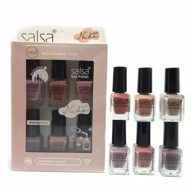 ★ BB ★ SALSA Nail Polish Nude 01 8ml - Kutek - Cat Kuku SATUAN