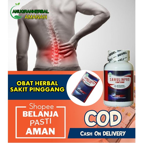 Obat Nyeri Pinggang Belakang Pereda Penghilang Sakit Pinggang Sebelah Kiri Kanan Samulinpro Shopee Indonesia