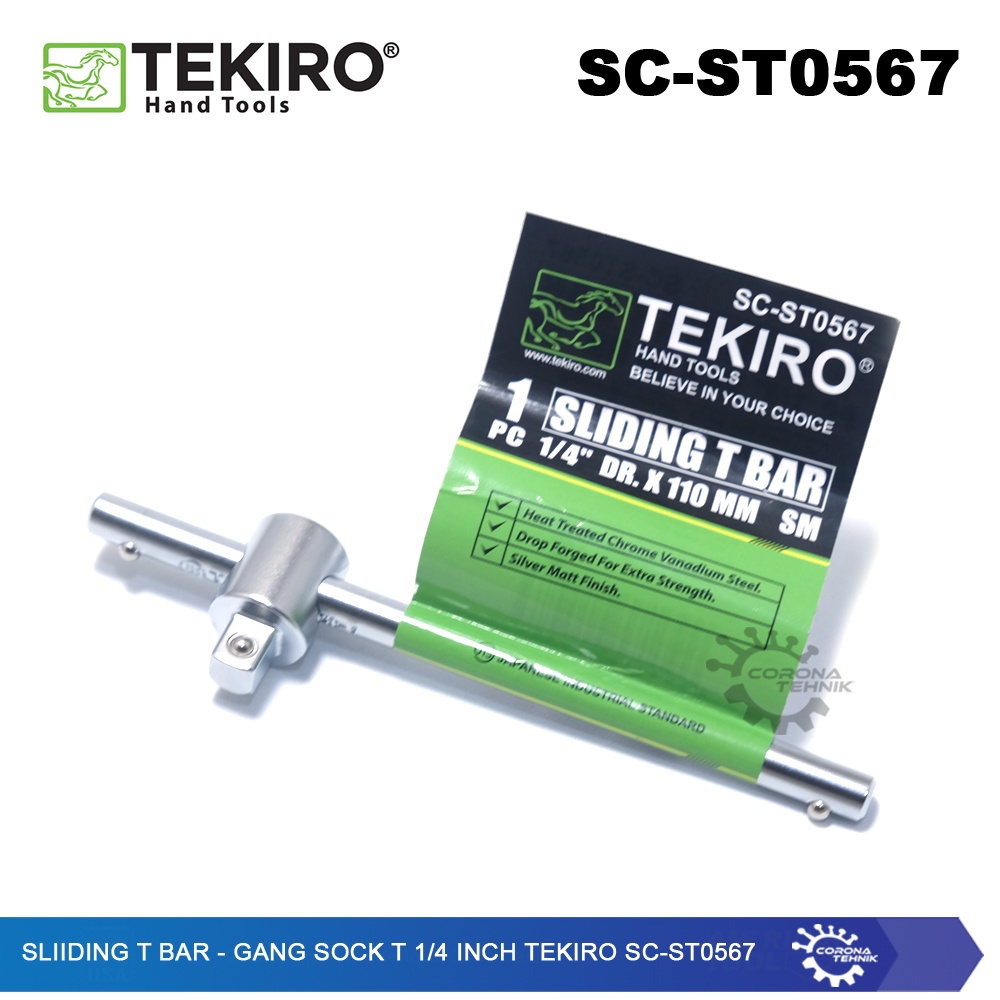 Tekiro SC-ST0567 - Sliiding T Bar - Gagang Sock T 1/4 Inch