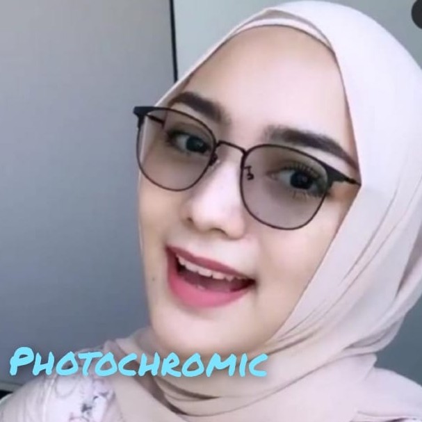 FREE BOX DAN LAP KACAMATA PHOTOCROMIC TITANIUM KOREAN NEW WANITA PRIA PHOTOCROMIC STYLE VINTAGE