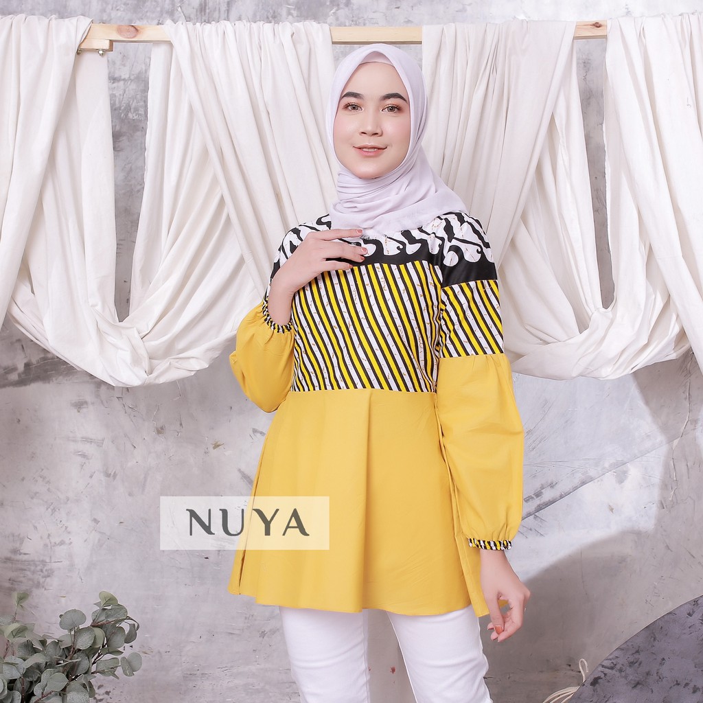 Atasan Batik Modern Kekinian AMYNA BLOUSE NUYA