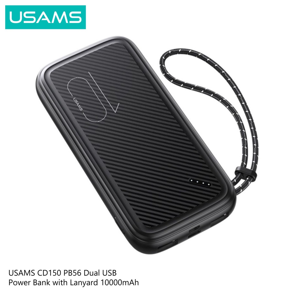 USAMS PB56 Power Bank Lanyard 10000mAh DUAL USB- CD150-1