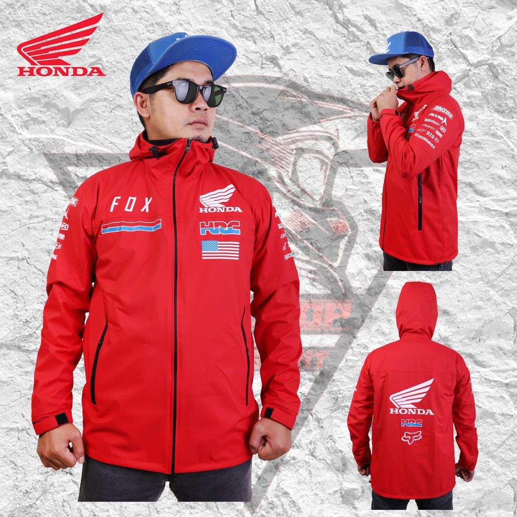 Jaket Motor MX Waterproof Goretex HONDA HRC RED  Racing Team