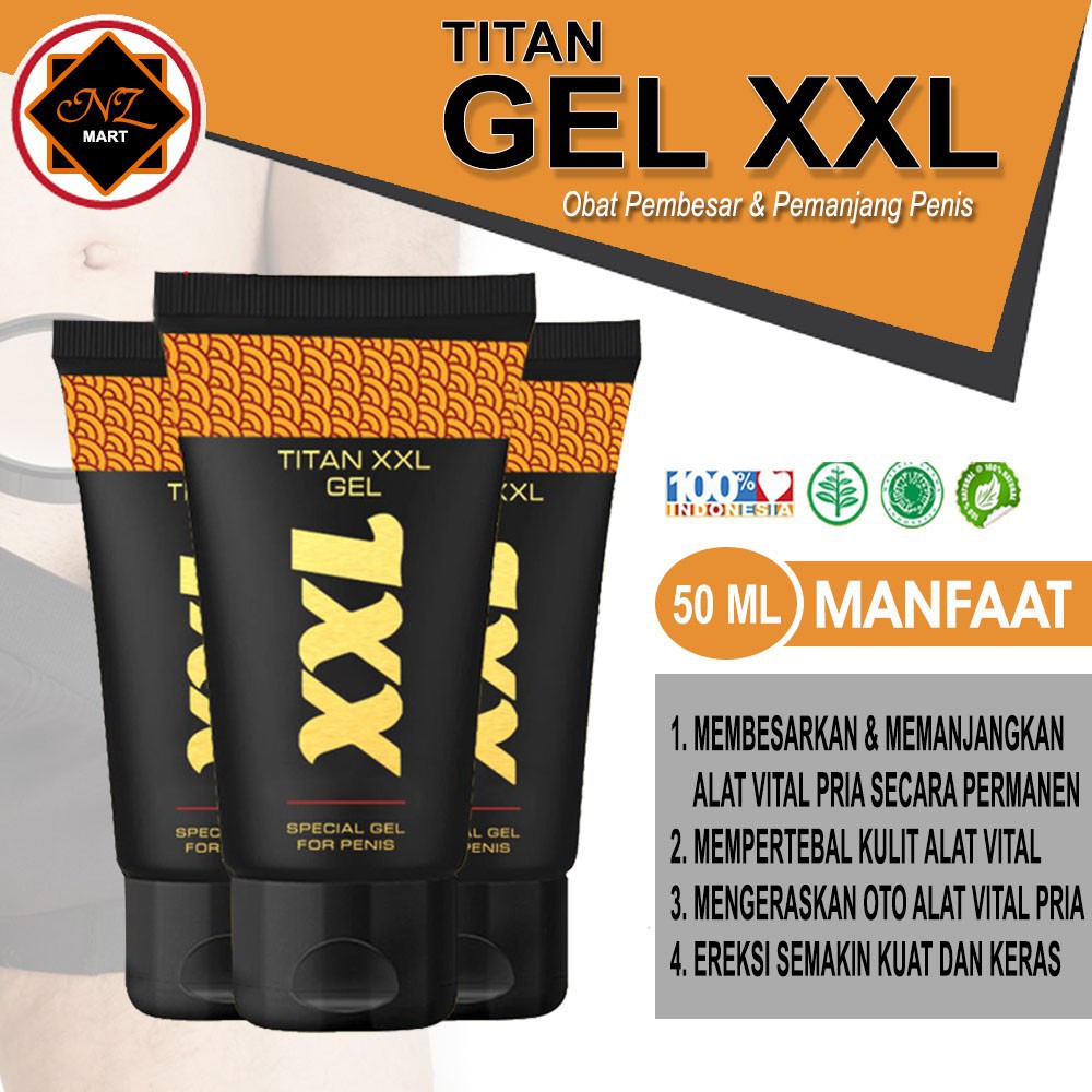 TITA N GELLLL XXL ORIGINAL - obat oles pembesar pria herbal GEL ASLI RUSIA --