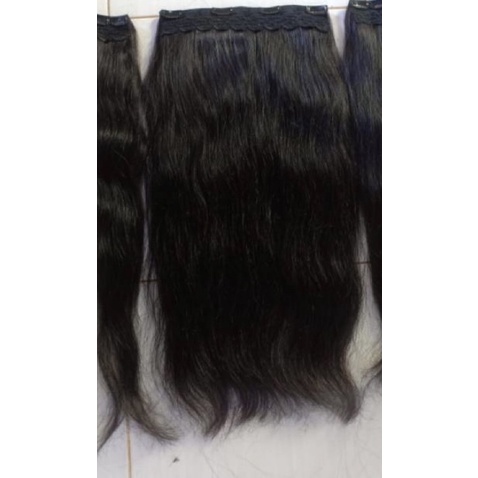 hair Clip Rambut Asli