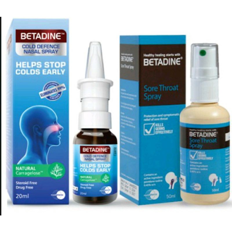 original Betadine Nasal spray Betadine cold defence nasal spray 20ml