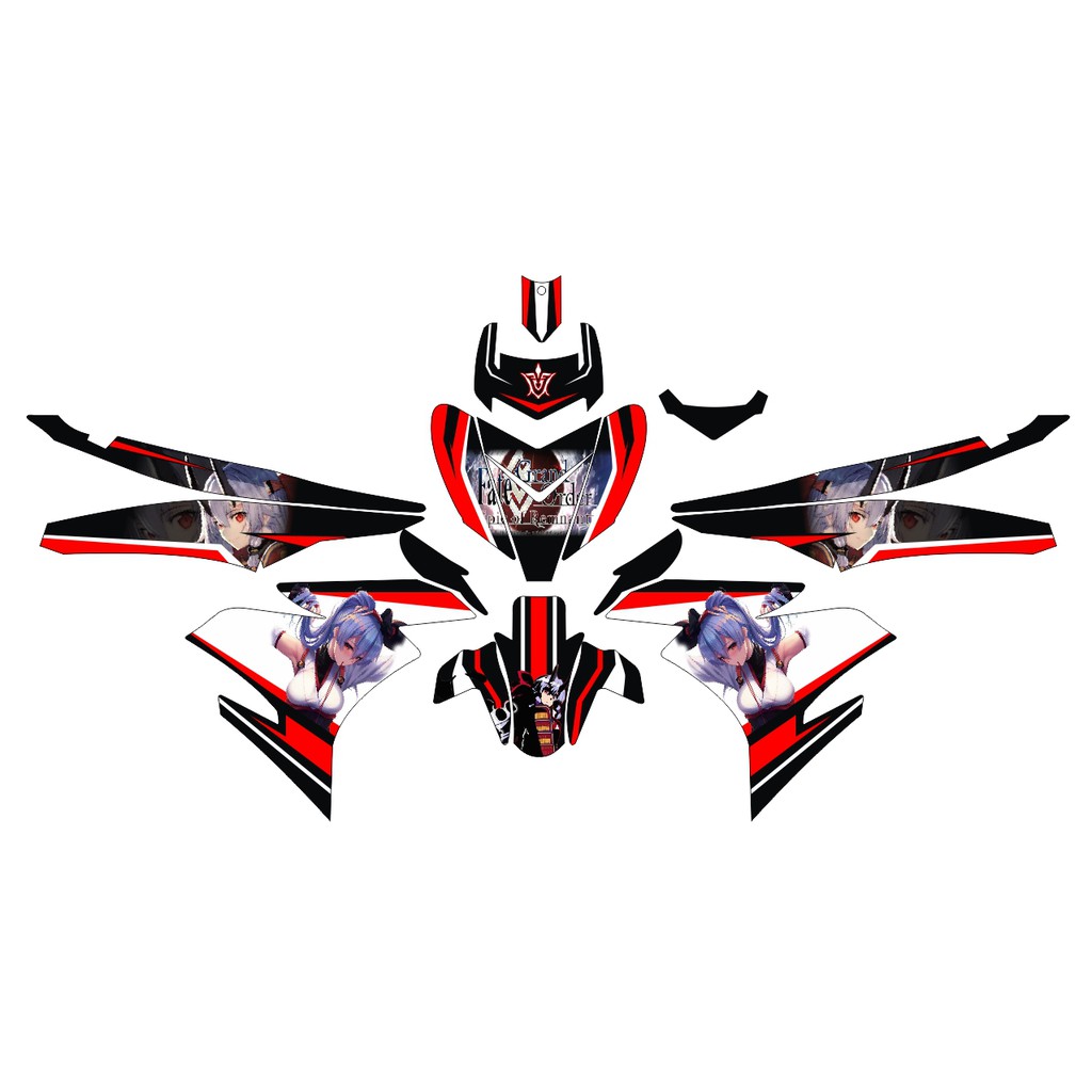 STIKER DECAL STICKER FULL BODY VARIASI Jupiter MX MX King MX 135 (3)