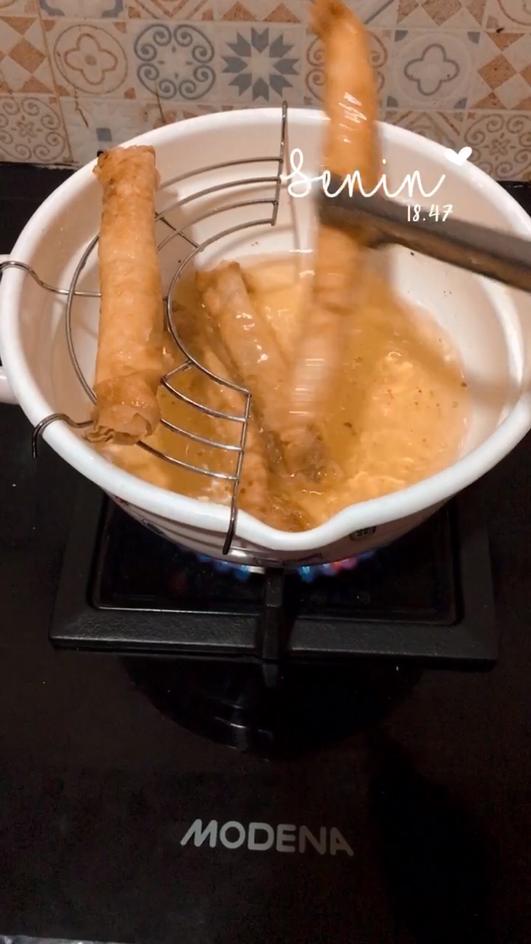 Panci Masak Goreng Enamel Tempura Nabe 20cm Chefina Kedawung Pi19-20 Pi1920