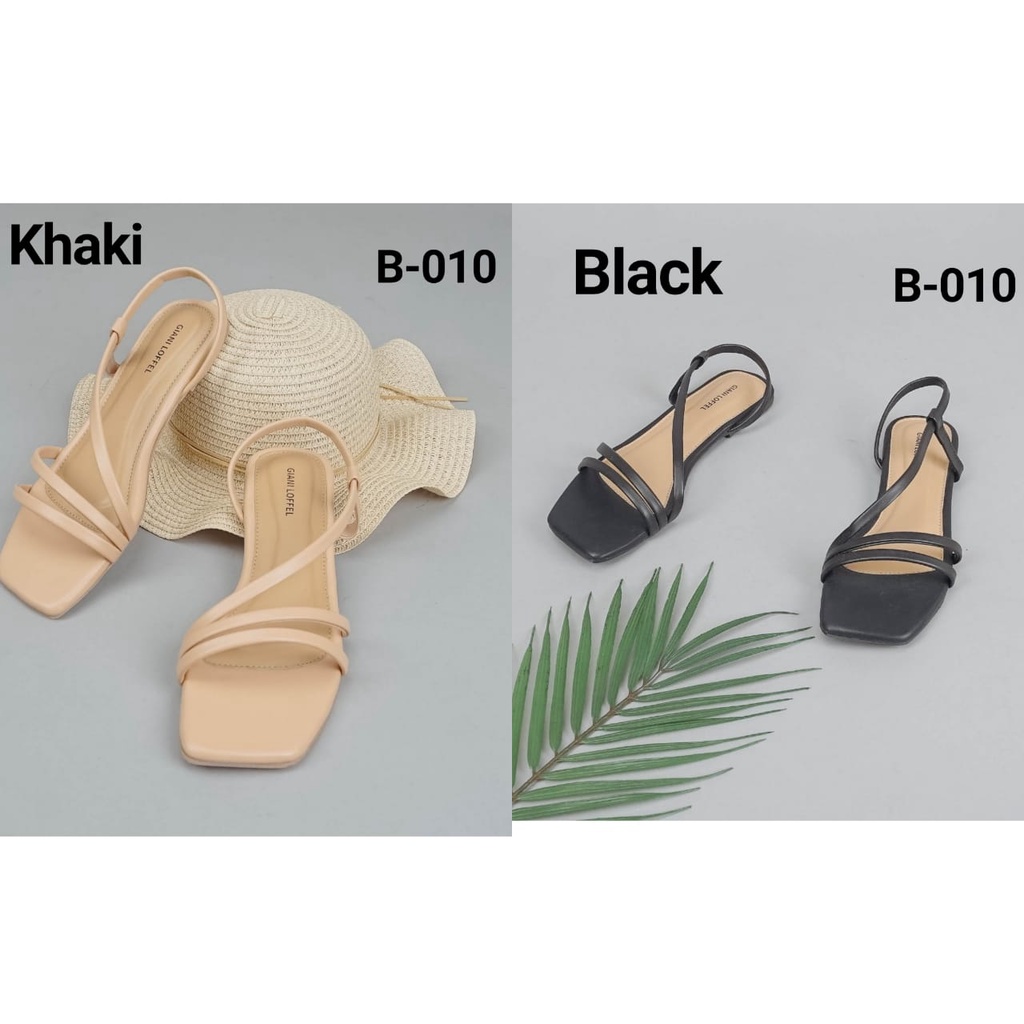 GIANI LOFFEL Sepatu Flat Slingback Straps Shoes #B-010# Original