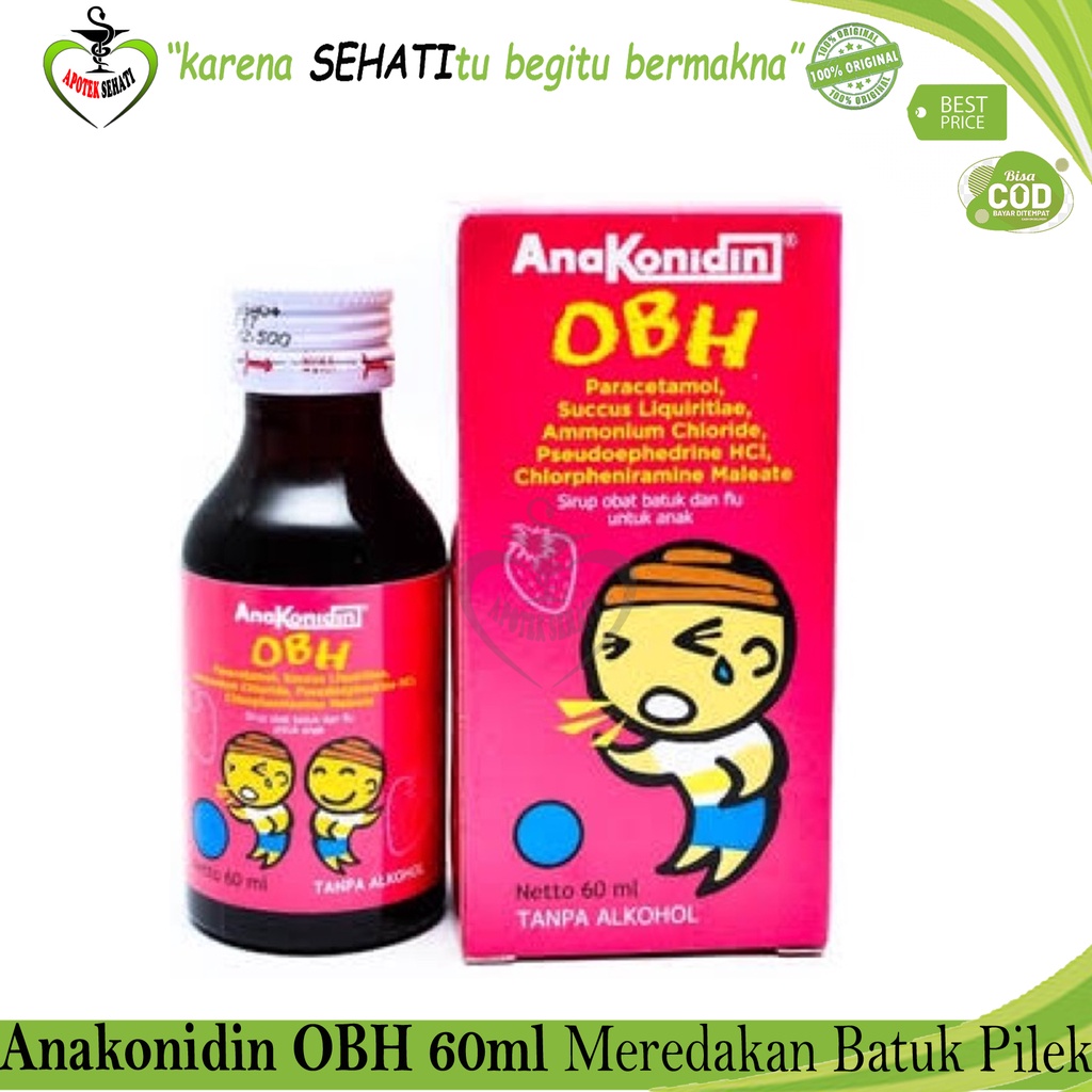 Sirup Obat Batuk Dan Flu Anakonidin OBH 60 Ml