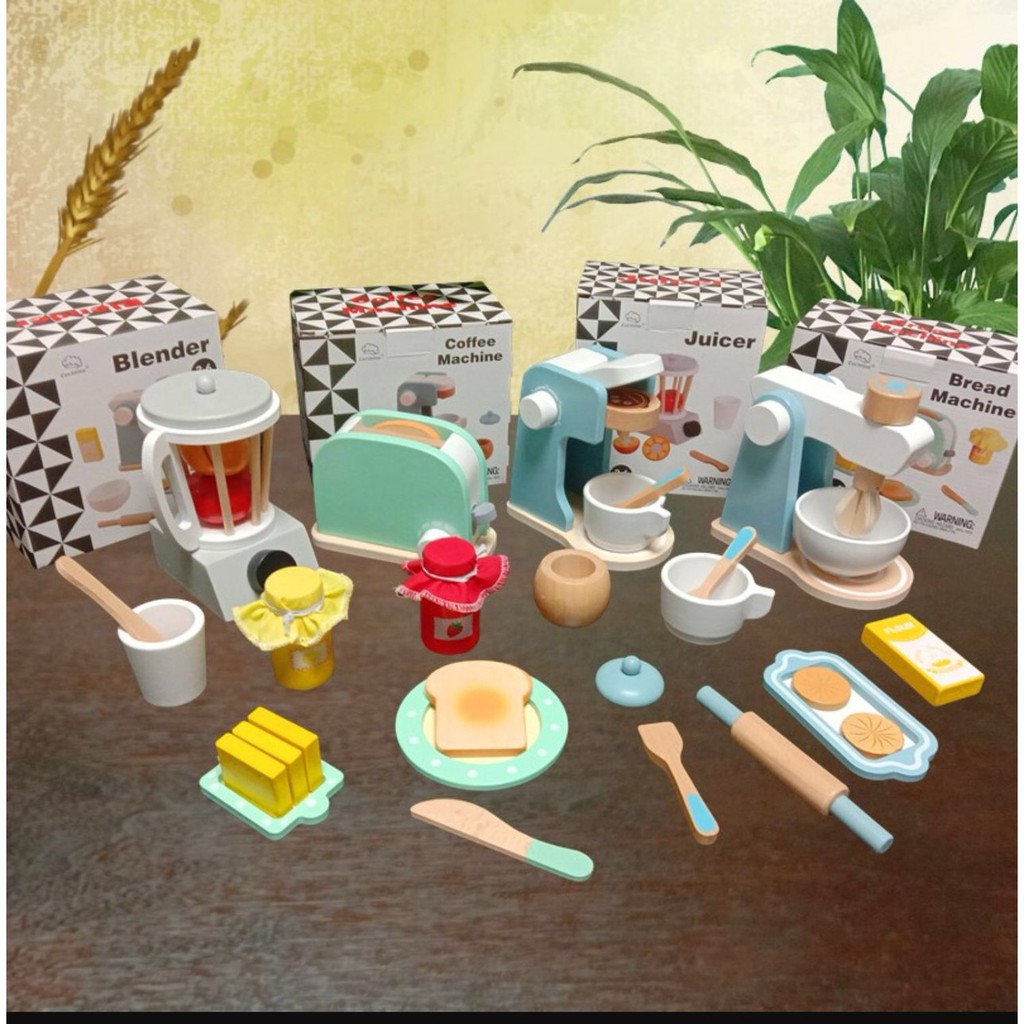 wooden kitchen toys - mainan masak2an - pretend toys