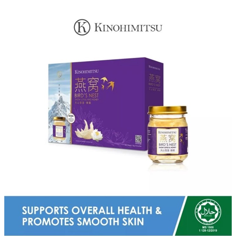 

Kinohimitsu Bird's Nest with Snow Lotus & Honey Minuman Sarang Burung 75ml X 8 Botol