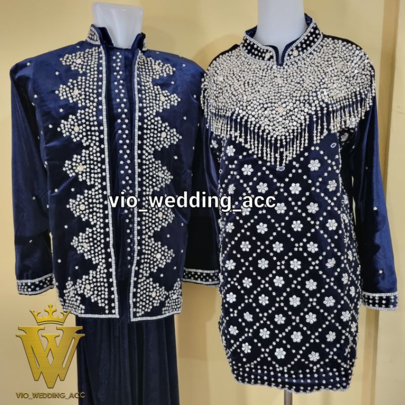 Baju pengantin bludru Full payet AKN