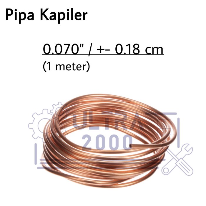 Pipa Kapiler Tembaga 0.70" / Pipa Tembaga Kapiler Kulkas / Alat Kulkas Tidak Dingin / Alat Servis Sp