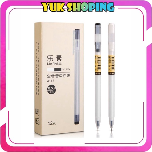

✧YUKSHOPING✧ Gel Pen Pulpen Gel warna Hitam 0.5mm S015