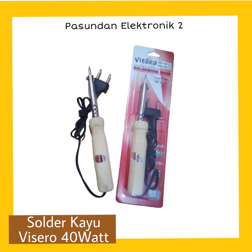 Solder 40W Watt Gagang Kayu