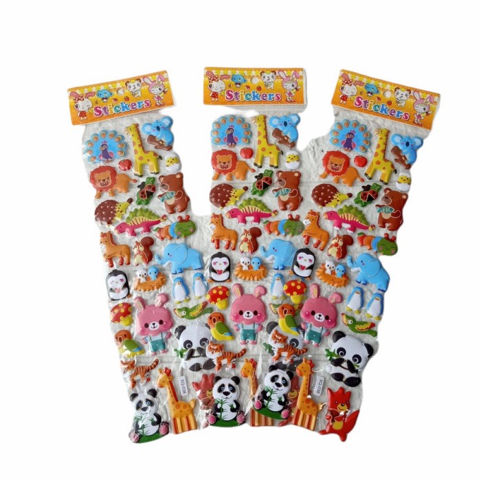 

Stiker Anak Sticker Timbul Anak Hewan Animal Animals Taman Safari