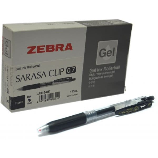 

12 pcs / Ballpoint Zebra SARASA Clip Gel