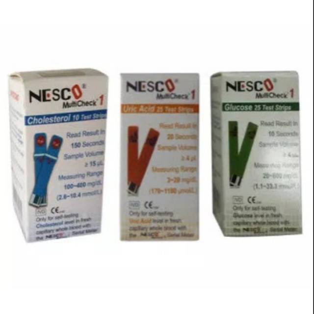 

Paket strip nesco stik nesco kolesterol asam urat gula