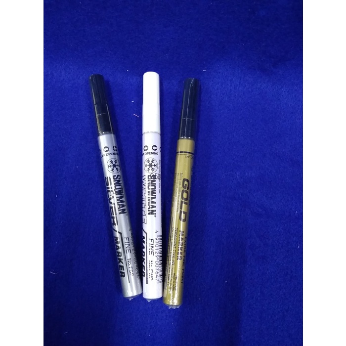

Kusus Hari Ini Spidol Snowman Warna Silver White Gold Snowman Spidol Permanent Bagus