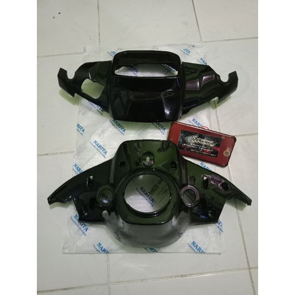 Batok Atas Bawah Force 1 Batok Kepala Atas Force one Batok Lampu Depan Force 1 Hitam Narita Set