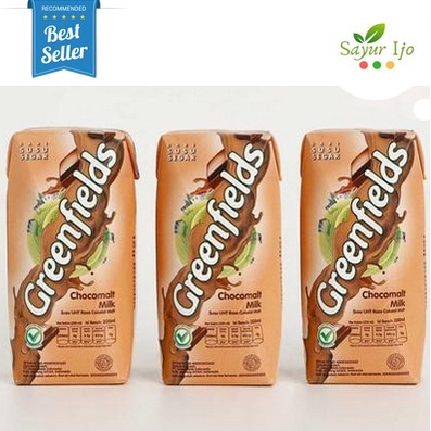 

GREENFIELDS CHOCOMALT (isi 3 PCS) Susu UHT Coklat Cokelat Fresh Milk Segar