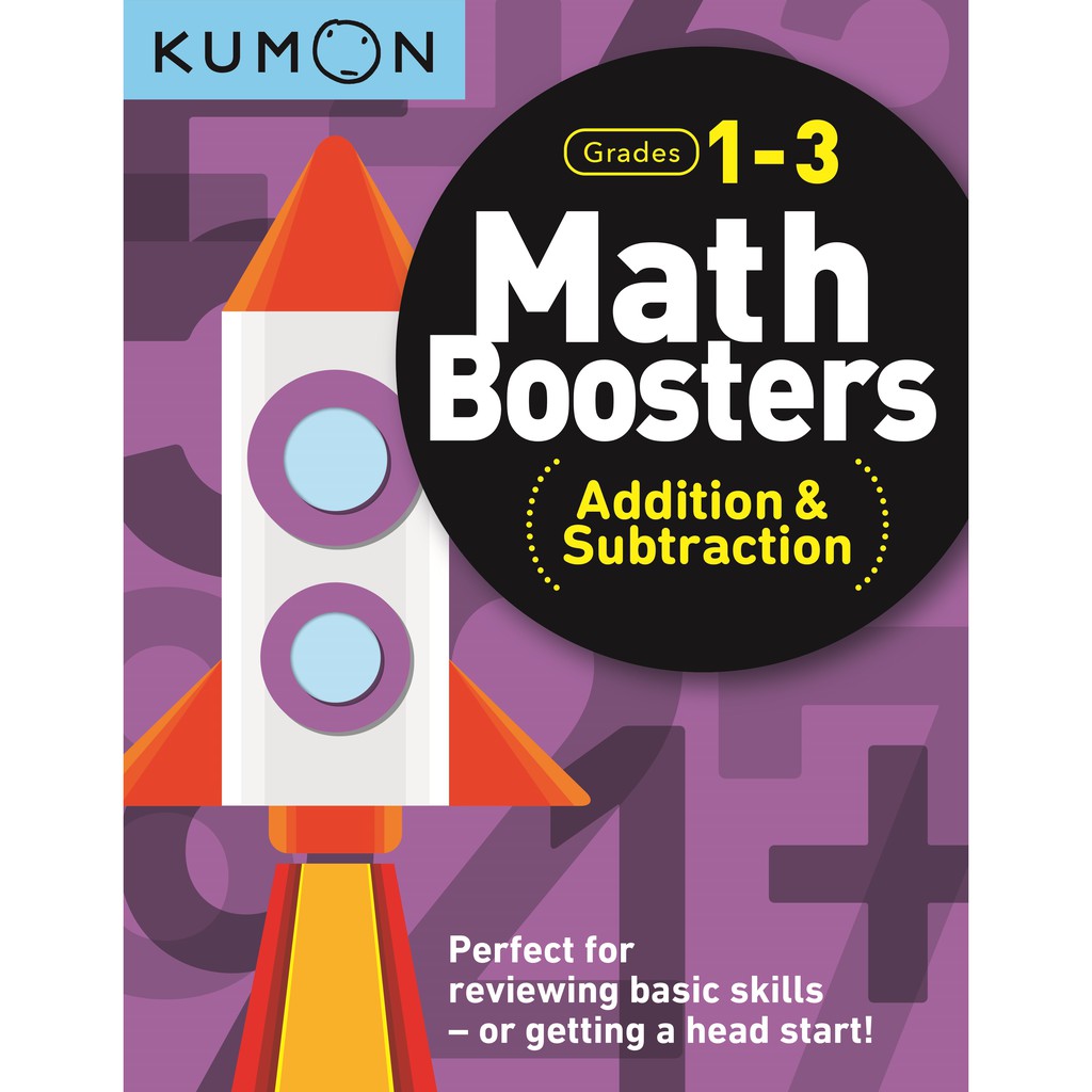 Buku Matematika Kumon Math Boosters Penjumlahan dan Pengurangan Kelas 1-3