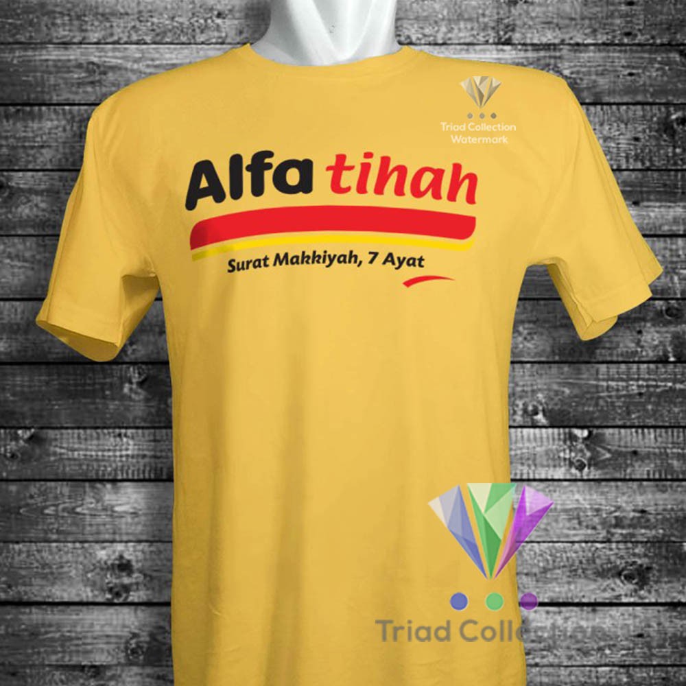 Kaos Dakwah Islami Surat Alfatihah Plesetan Alfamart | Tshirt Baju Distro Muslim Premium - Triad 465-7