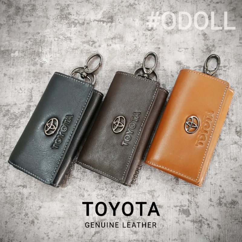 Dompet Stnk Mobil Kulit Sapi Asli Keychain Toyota