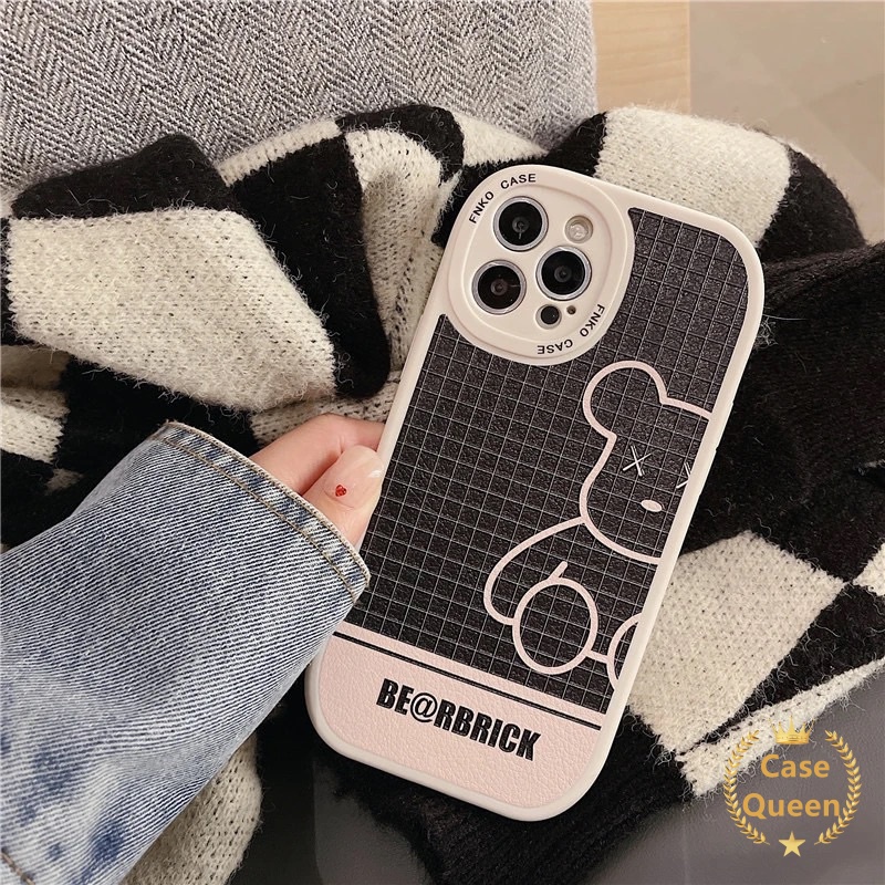 Soft Case Pelindung Motif Beruang Untuk OPPO A57 A16K A9 A54 A96 A15 A76 A3S A95 A5S A7 A12 A16 Reno 7Z 5 4F 7 4 6 A92 A55 A31 A15s A7 A12 A16 Reno 736 Aviol A53 A Cover Penutup Mesin Cuci