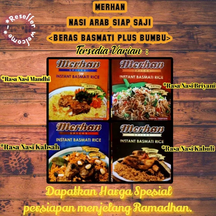 

f0fbfe0 Nasi Arab Merhan Spices Mix Basmati Rice ( Paket Nasi Arab Siap Saji) - Mandhi Ds1Gkk