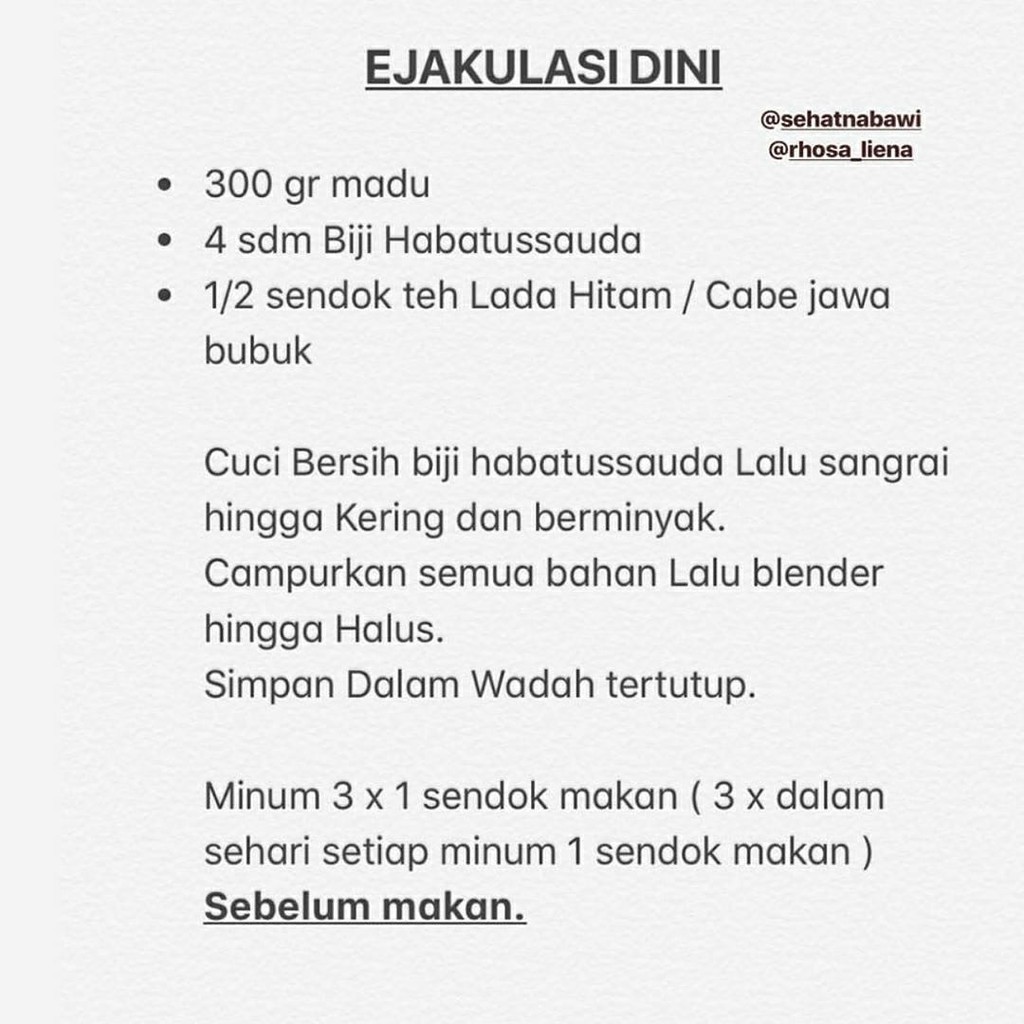 Resep Ejakulasi Dini | Pria Strong-4