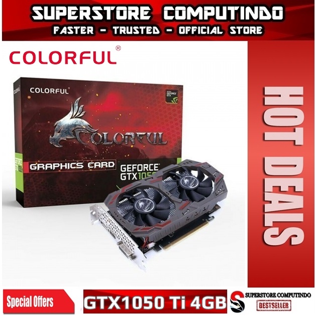 VGA Colorful GeForce GTX 1050 / GTX1050 Ti NE 4G-V DDR5 4GB