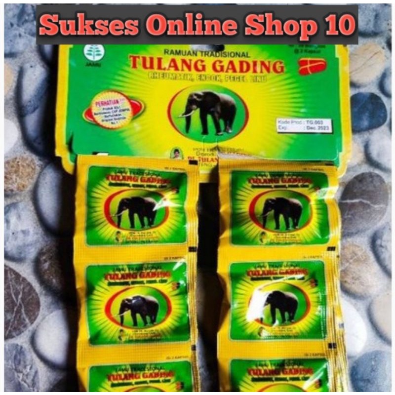 Kapsul Tulang Gading Original Asam Urat Rhematik Pegal Linu Encok Sakit Pinggang