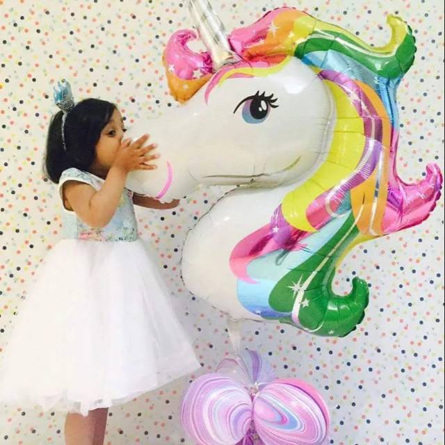 SUPER JUMBO Balon  110x82 Foil Unicorn Little Pony Kuda  