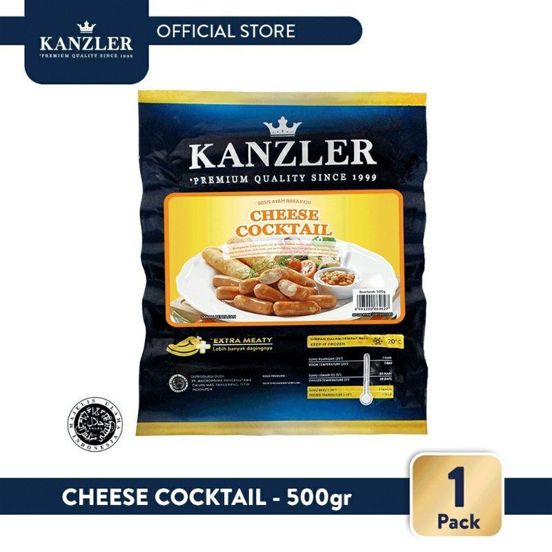 

Kanzler Cheese Cocktail Sausage 500 gr - Sosis Kanzler