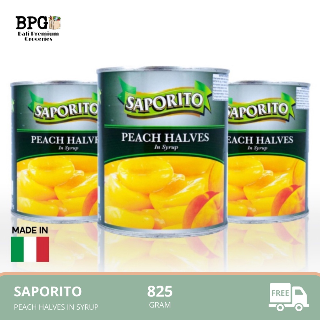 

SAPORITO Peach Halves In Syrup 825 Gr