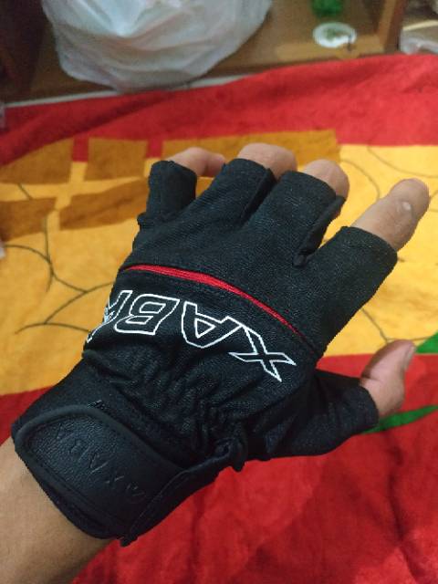 Sarung tangan sepeda motor gloves xaba outride half finger glove sports gloves